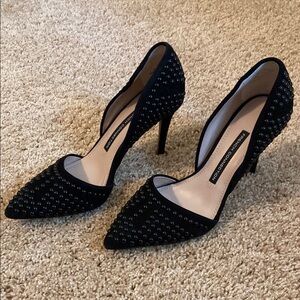 French Connection Black Studded Heels
